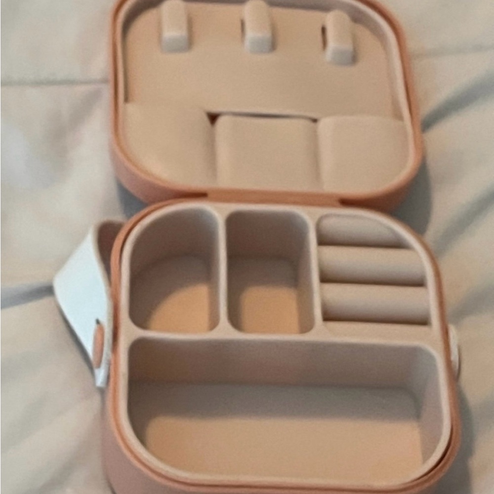 Mini Box Jewelry Box Pink with Handle